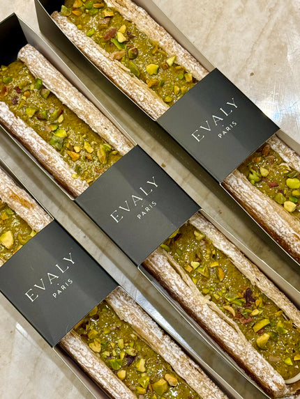 Palmier feuilleté pistache fleur d’oranger
