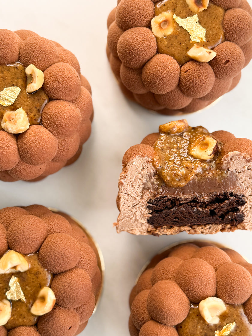 Entremet chocolat noisette